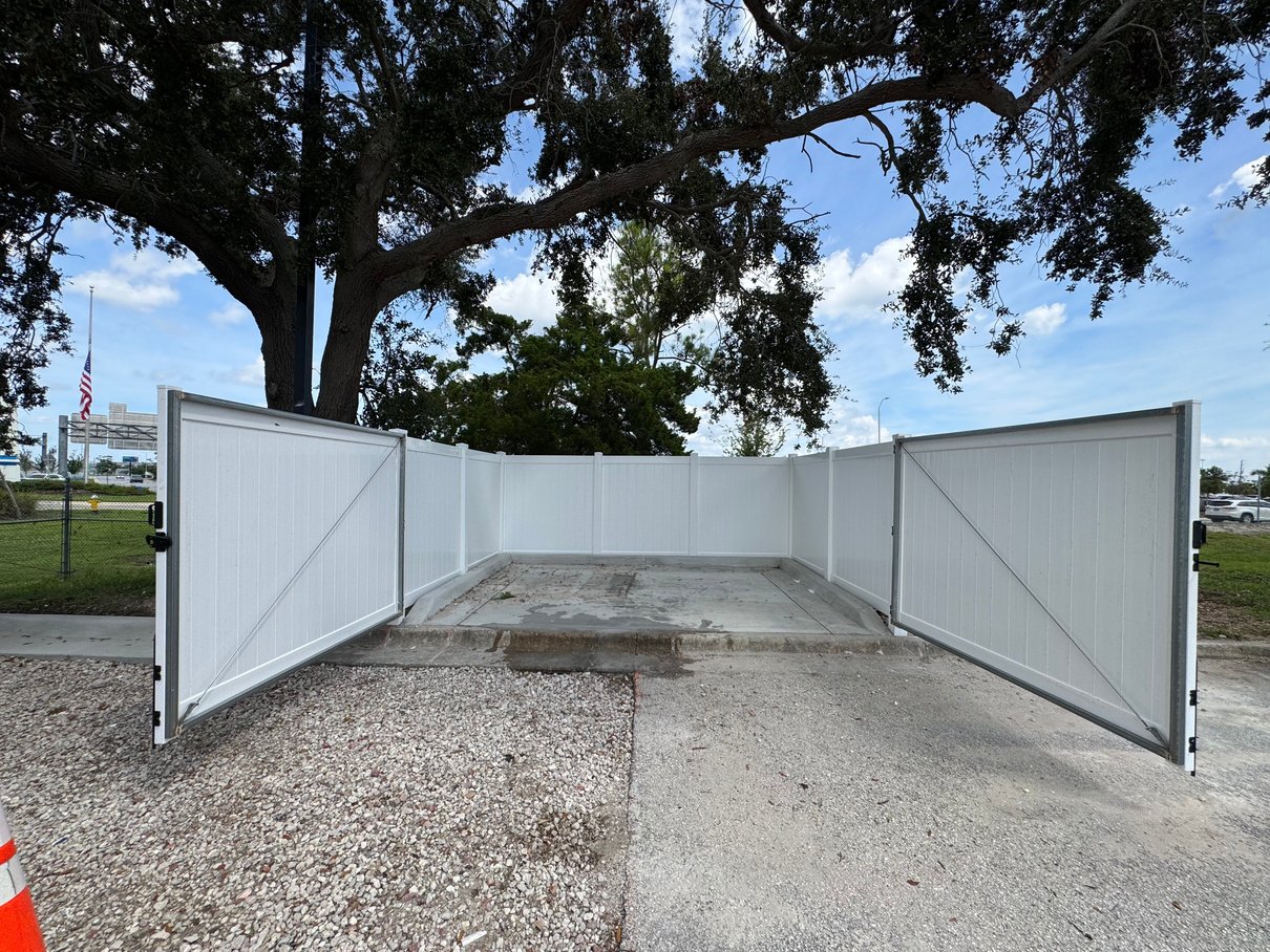 Airport curbing and fencing